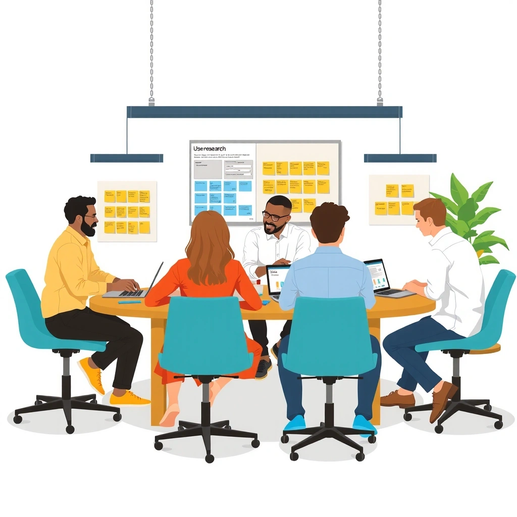 Strategic design process illustration