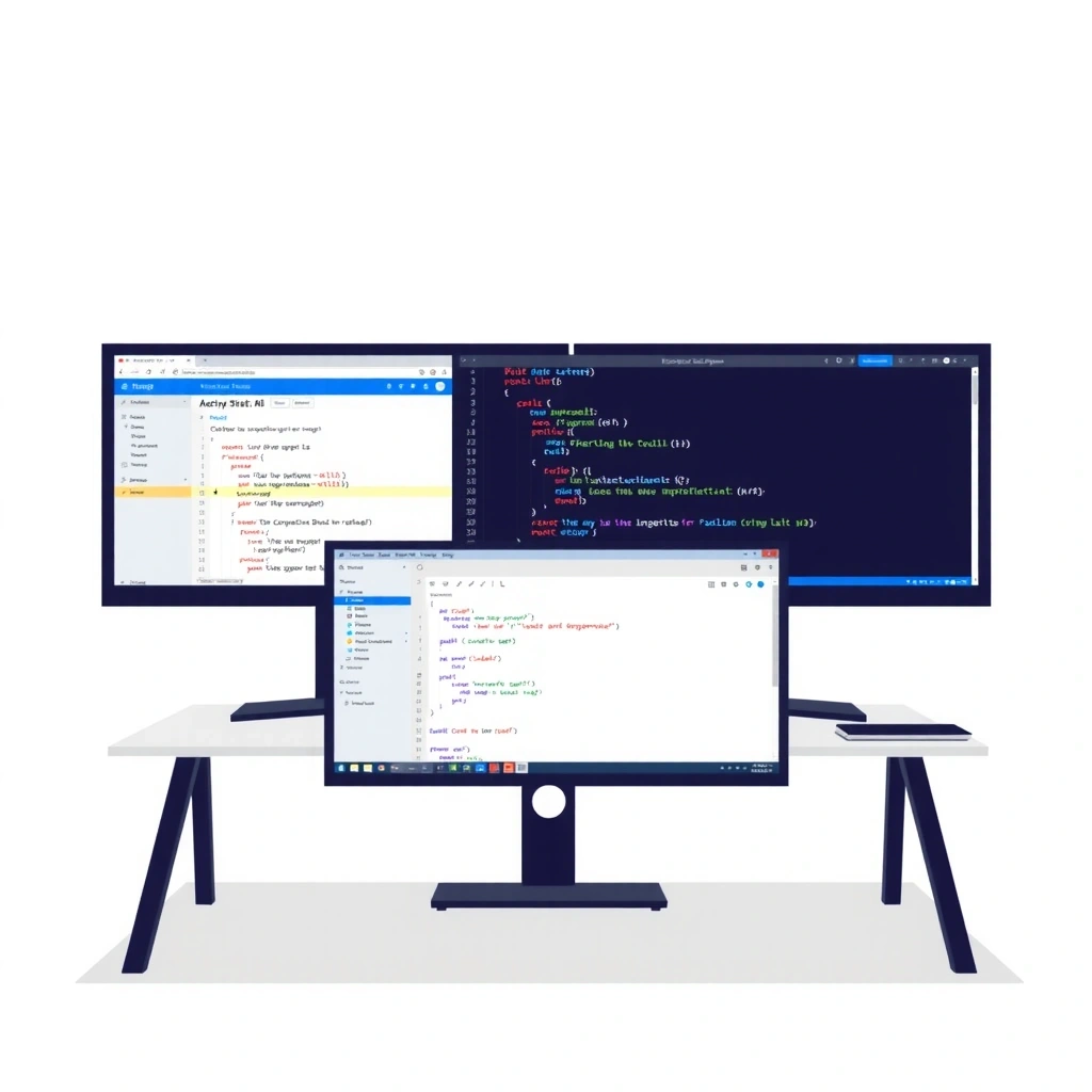 Front-end development workspace